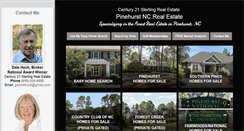 Desktop Screenshot of pinehurstncrealestateforsale.com